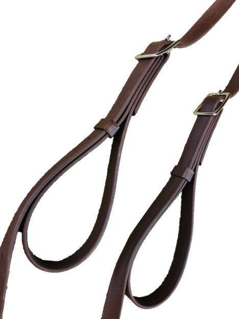 thumbnail image 2 of Heavy Duty BioThane Two-in-Hand Driving Lines For Horses – 19mm Achenbach Cross Lines For Dressage & Training 2 of 4