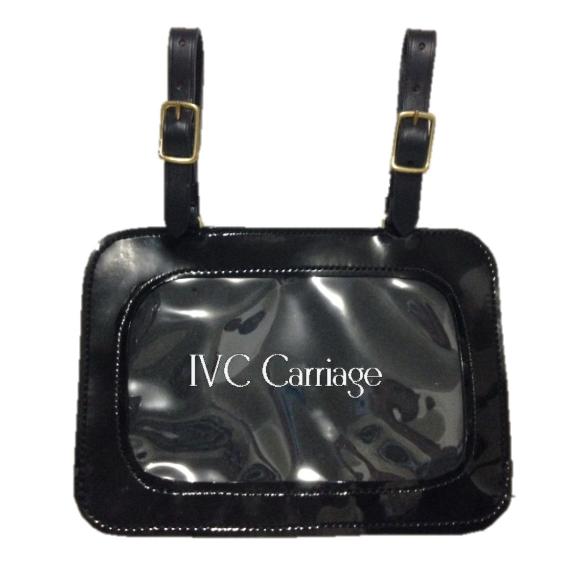 Patent Leather Carriage Show Number Holder