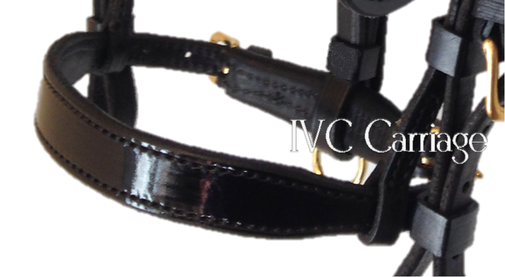 Leather Double Buckle Harness Noseband