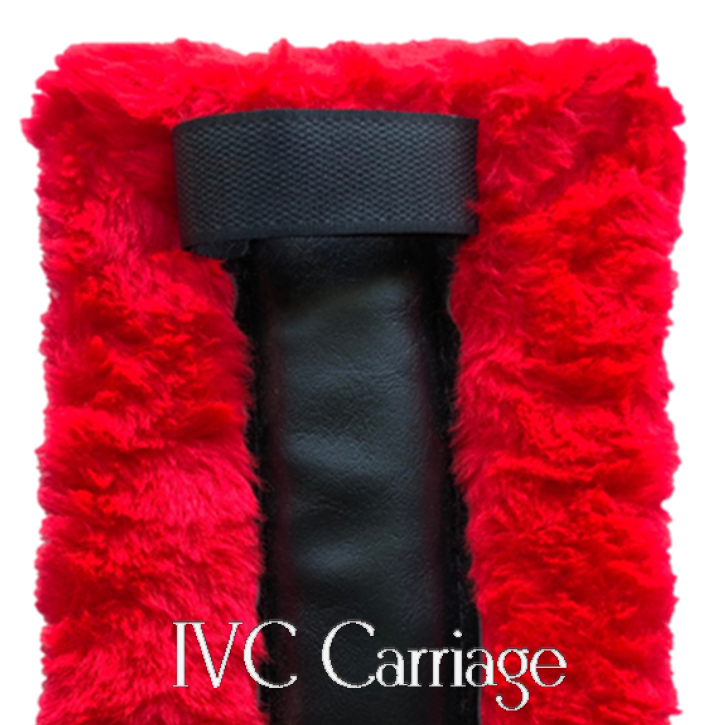 Fleece Horse Harness Breast Collar Pad Red | IVC Carriage