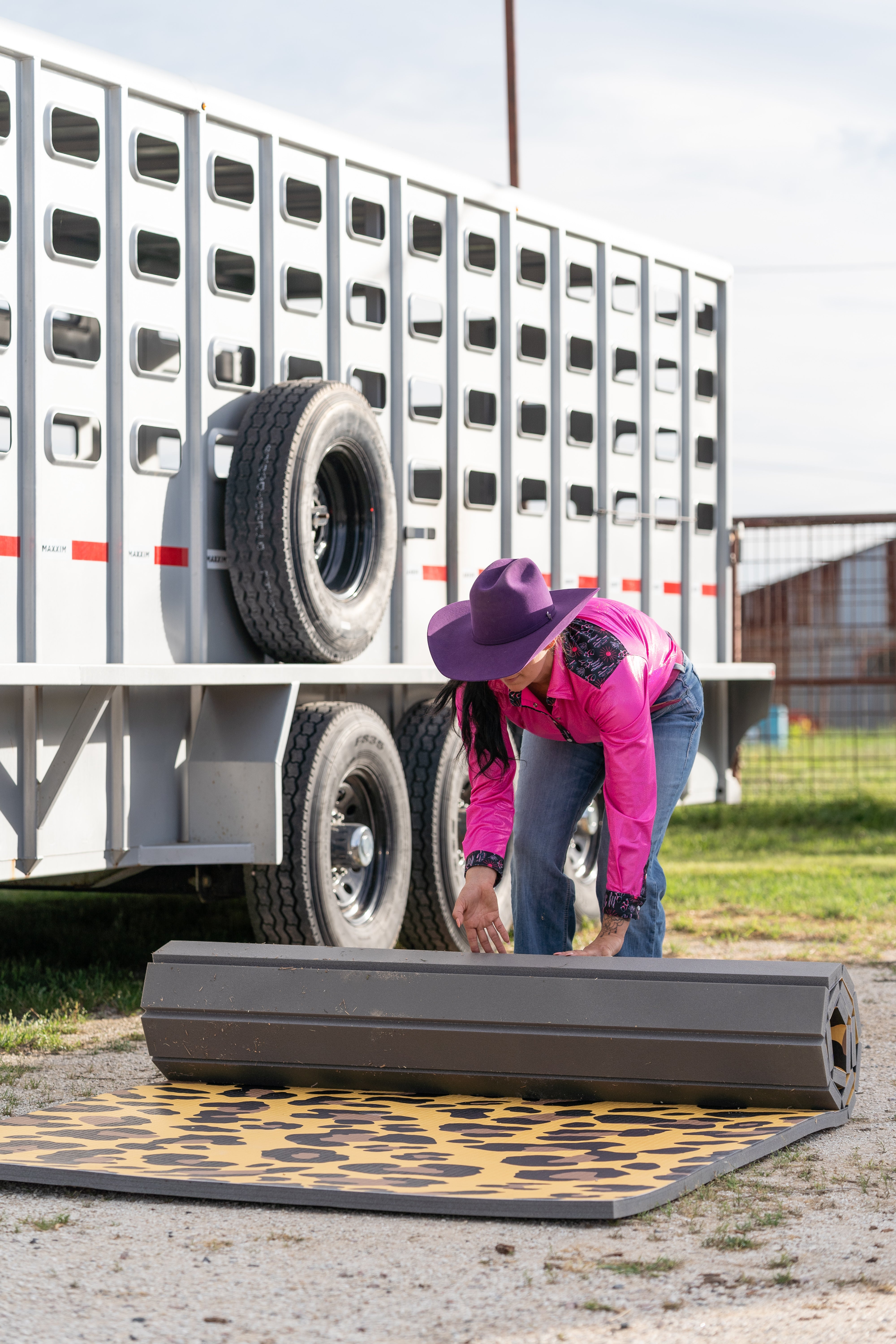 Leopard Design Horse Stall Mat