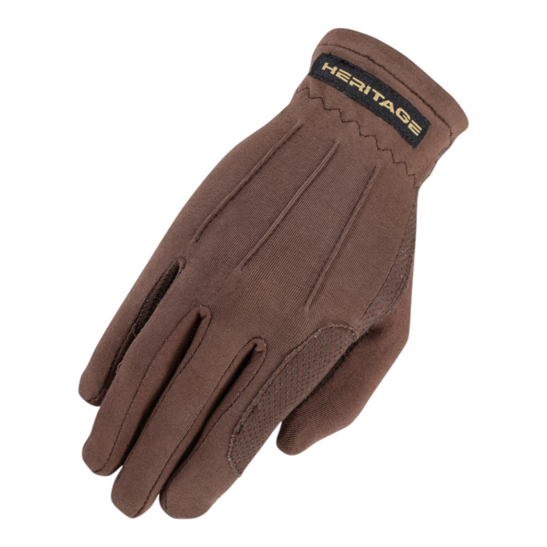 Heritage Power Grip Gloves Brown