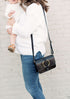 5-Pocket Crossbody Women's Leather Handbag