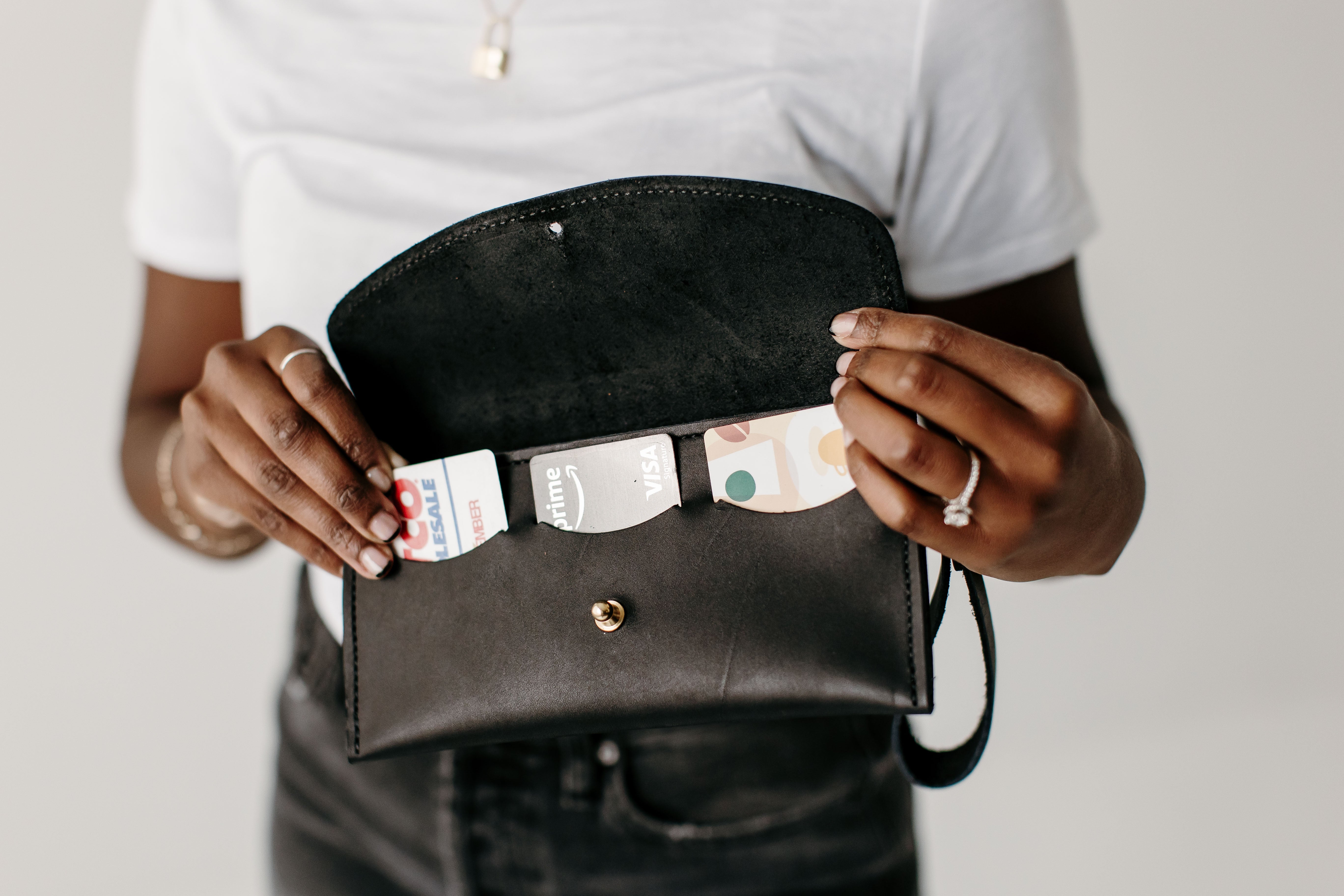 Ruby Wristlet Leather Wallet