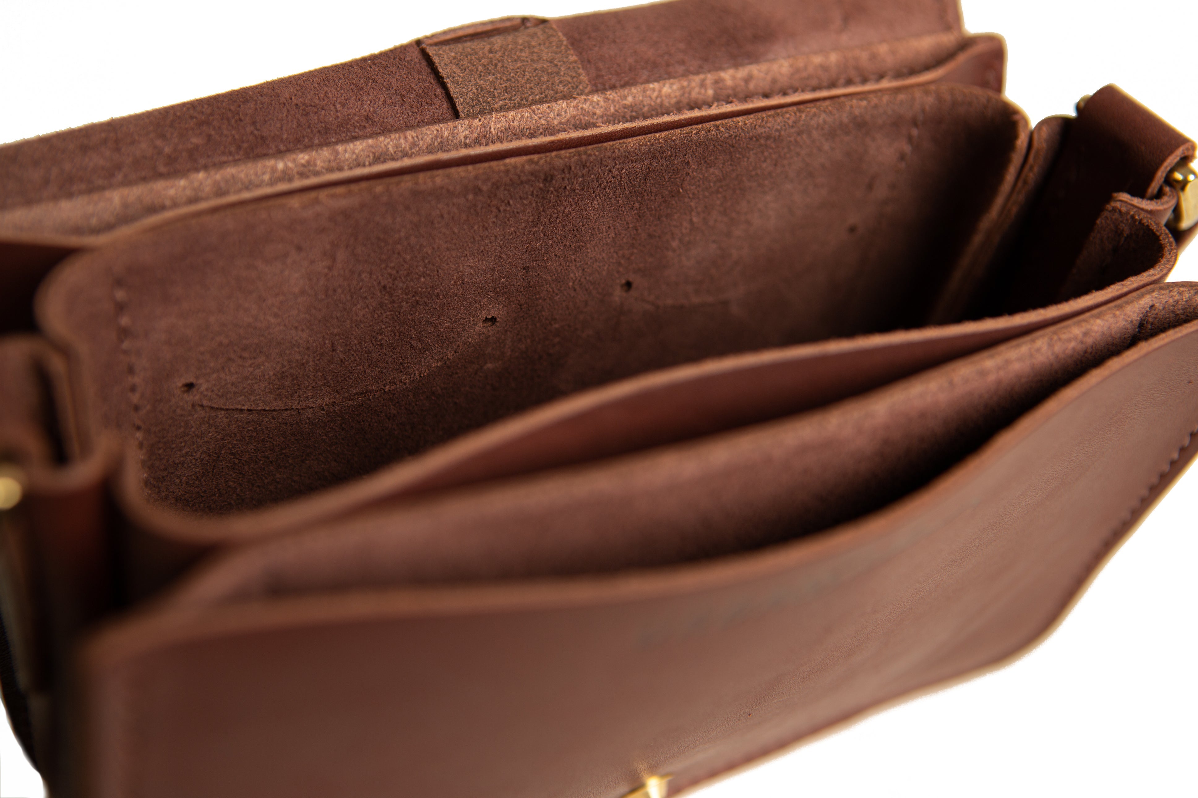 5-Pocket Crossbody Women's Leather Handbag