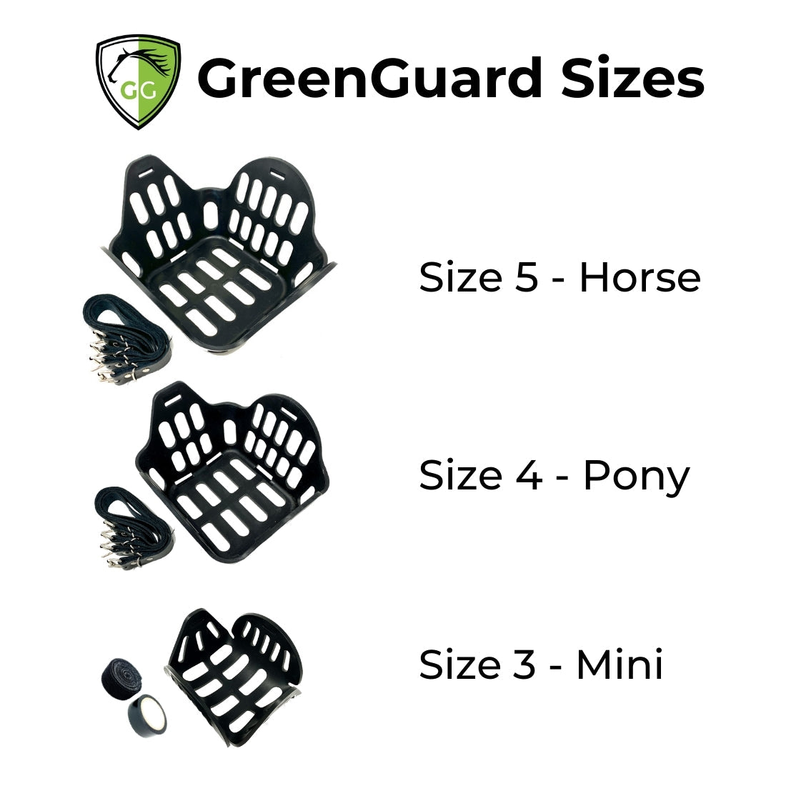 GreenGuard Grazing Muzzle Sizes