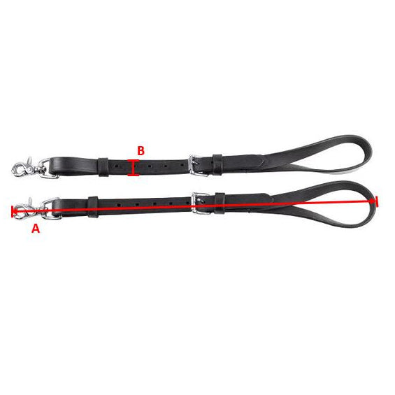 Ideal Luxe "Breeze" Breeching Straps measurements