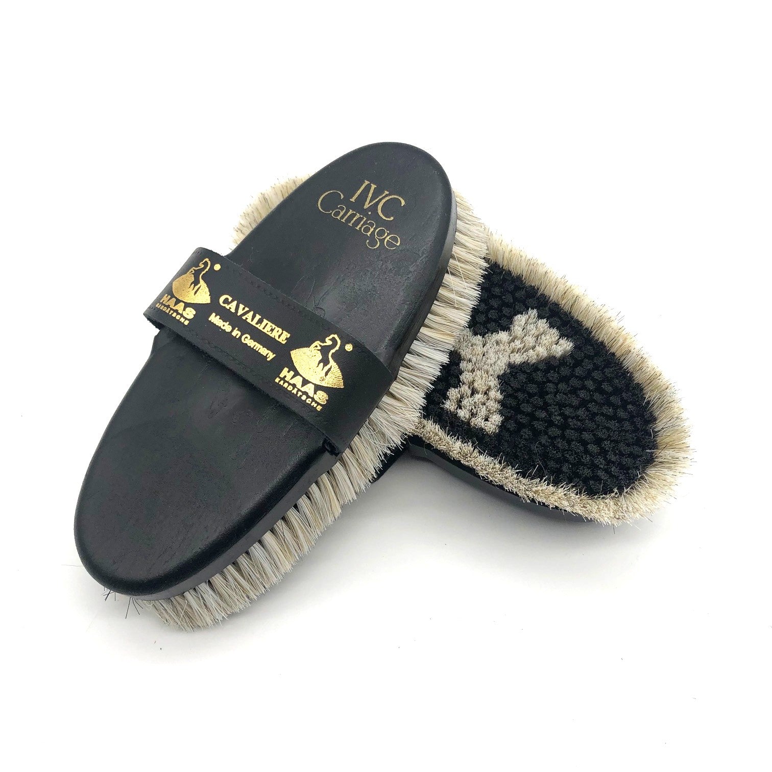 Haas Cavaliere Horse Grooming Brush | IVC Carriage