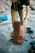 Leather Rolltop Backpack