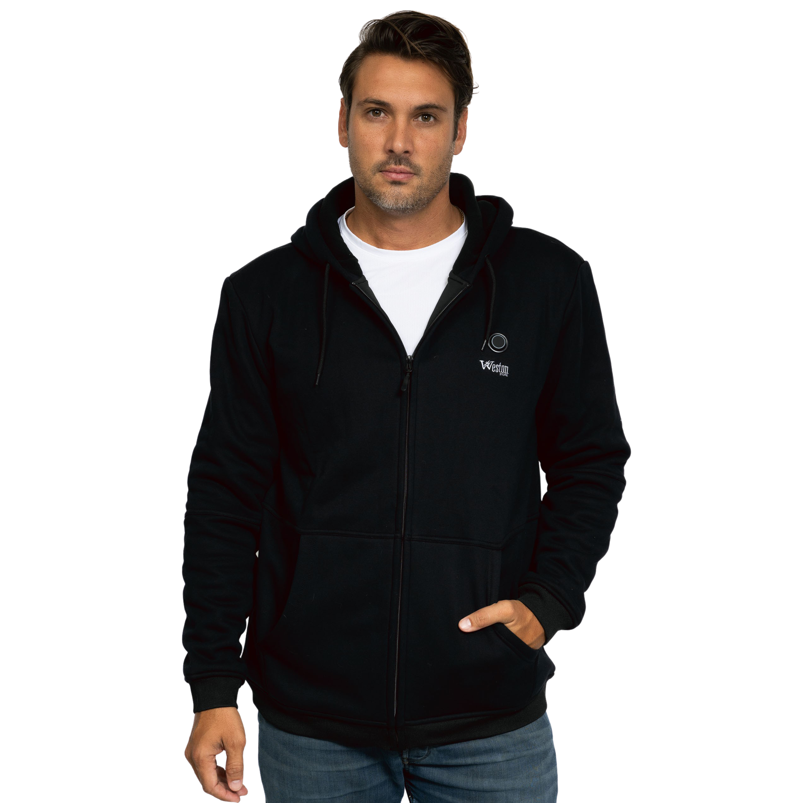 Heated Zip Hooded Sweatshirt