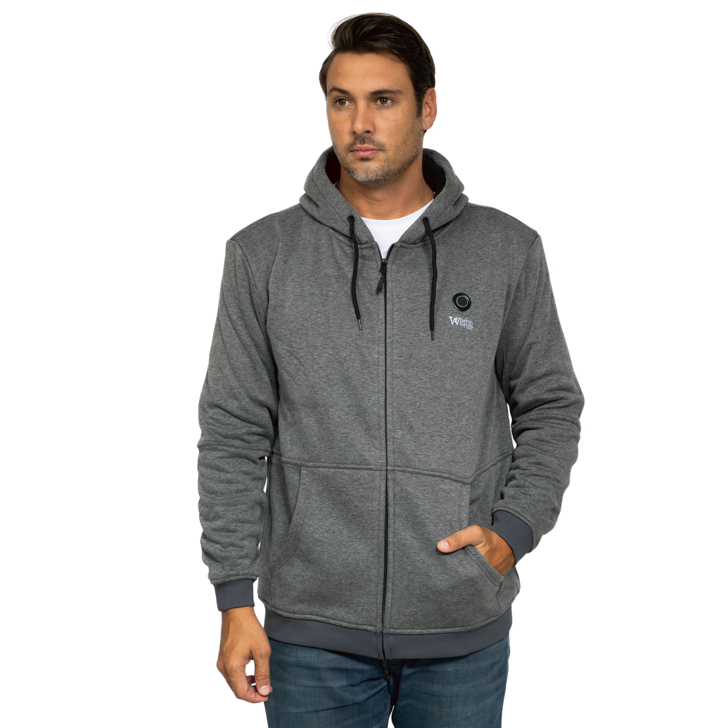 Heated Zip Hooded Sweatshirt