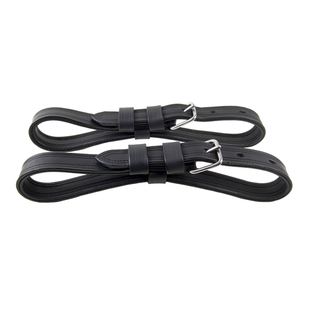 black Ideal LeatherTech Pole Straps