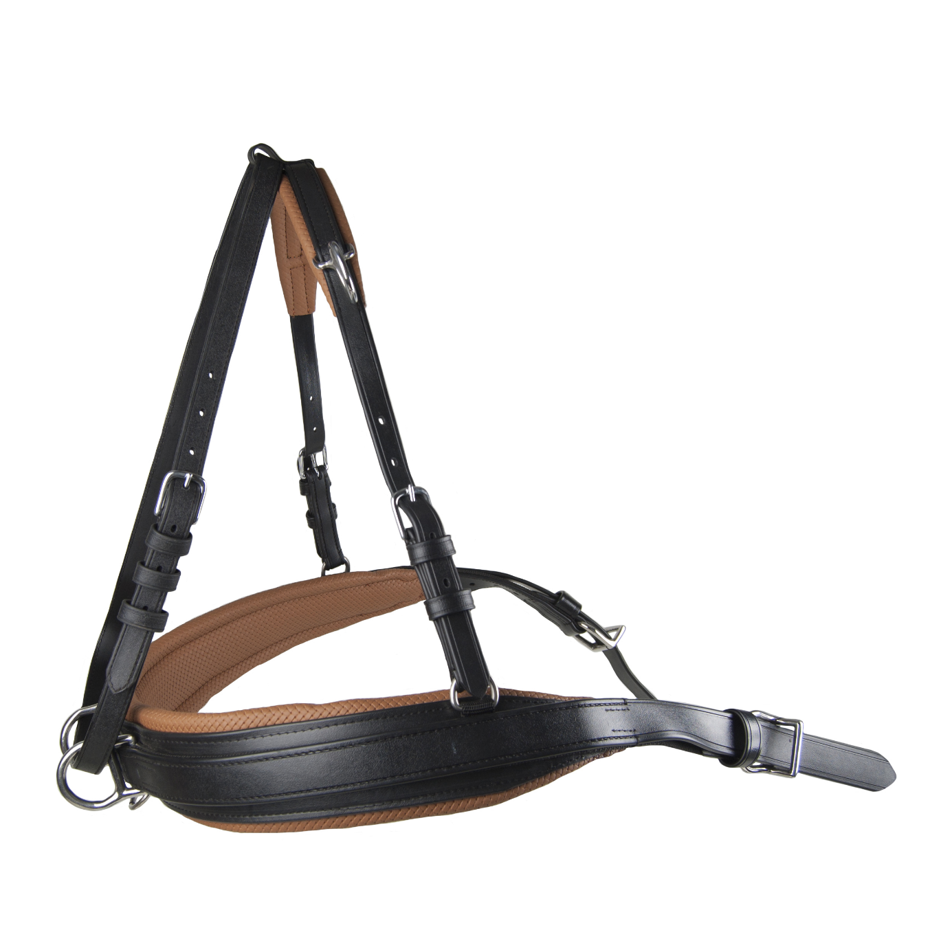 Black/Tan Ideal EuroTech Combi Breast Collar