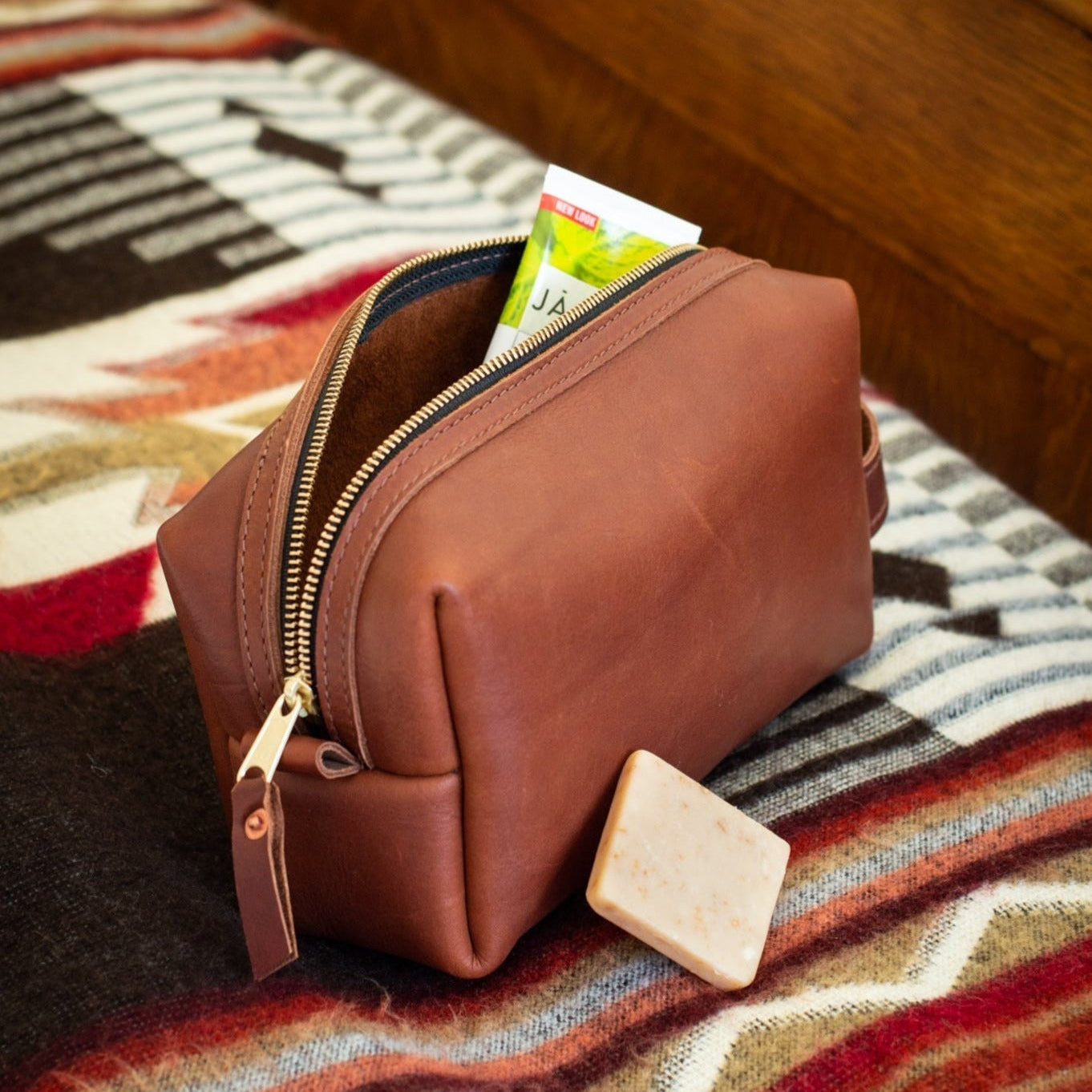 Leather Toiletry Bag