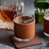 Leather Wrapped Whiskey Glass