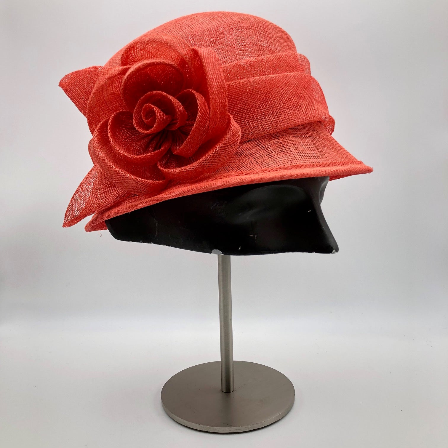 Dark Salmon Cloche Hat