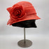 Dark Salmon Cloche Hat
