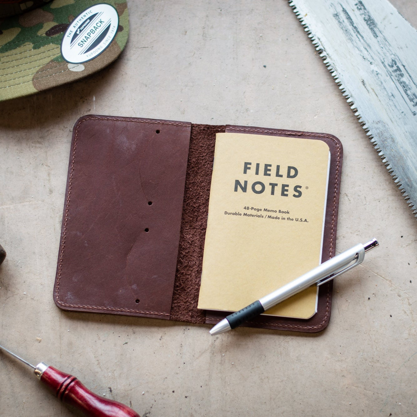 Leather Notebook Wallet