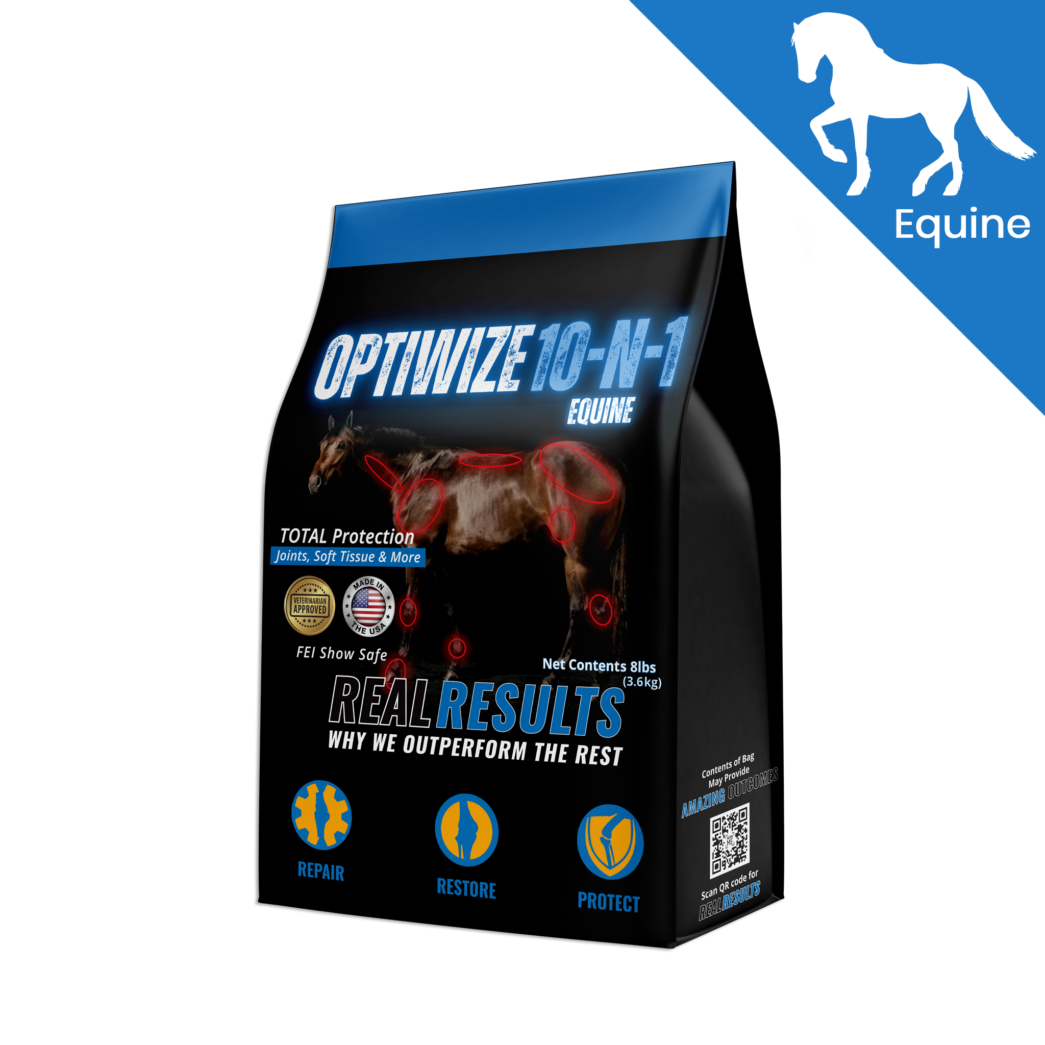 OptiWize 10-N-1 Equine supplement package