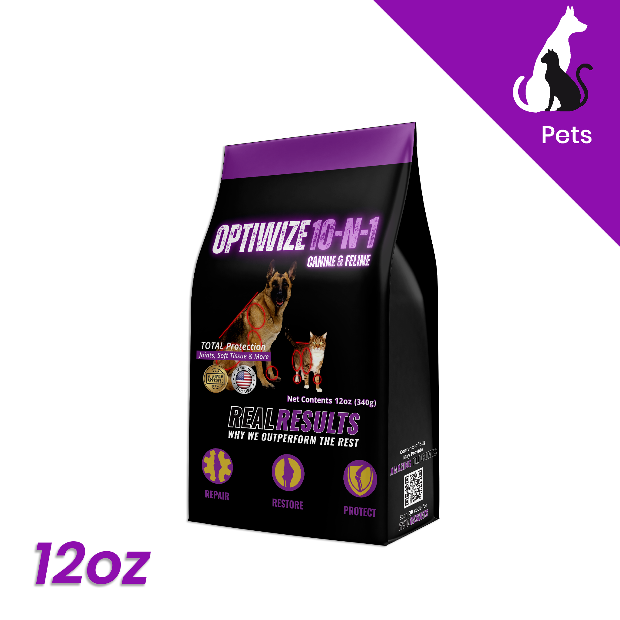 OptiWize 10-N-1 pet supplement package