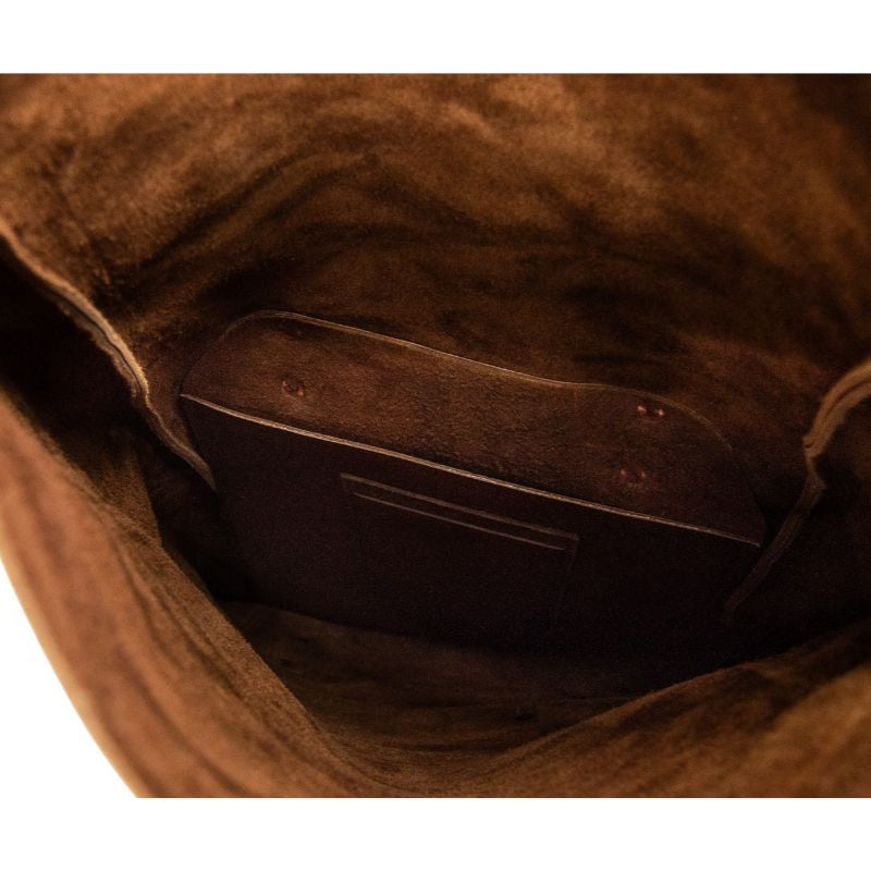Leather Rolltop Backpack