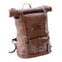 Leather Rolltop Backpack