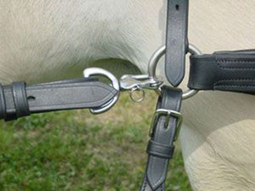Ideal Quick Release Breeching Shackle in use on harness