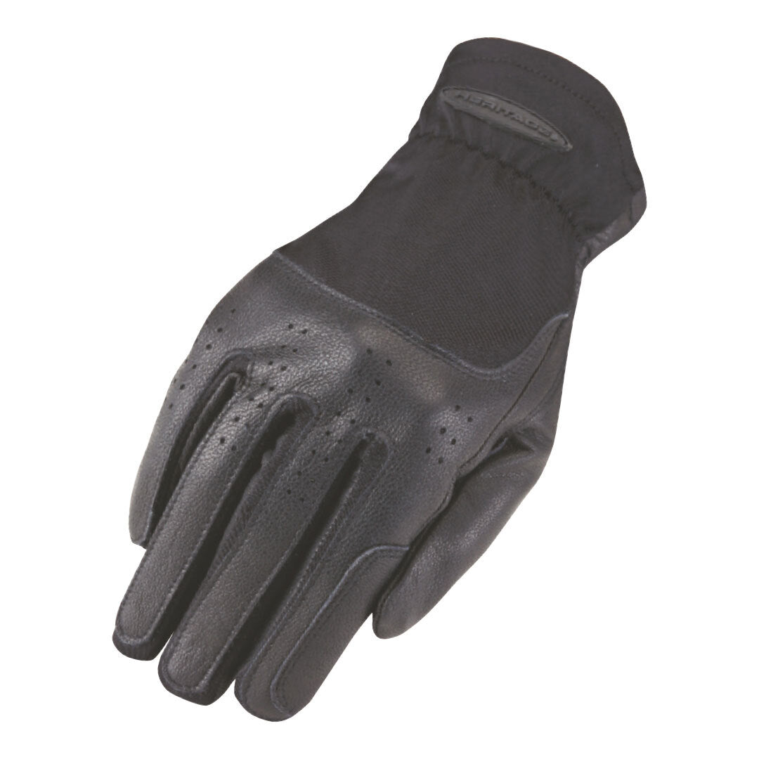 Heritage Kids Black Equestrian Show Gloves