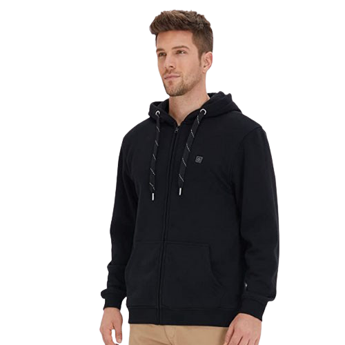 Heated Zip Hooded Sweatshirt