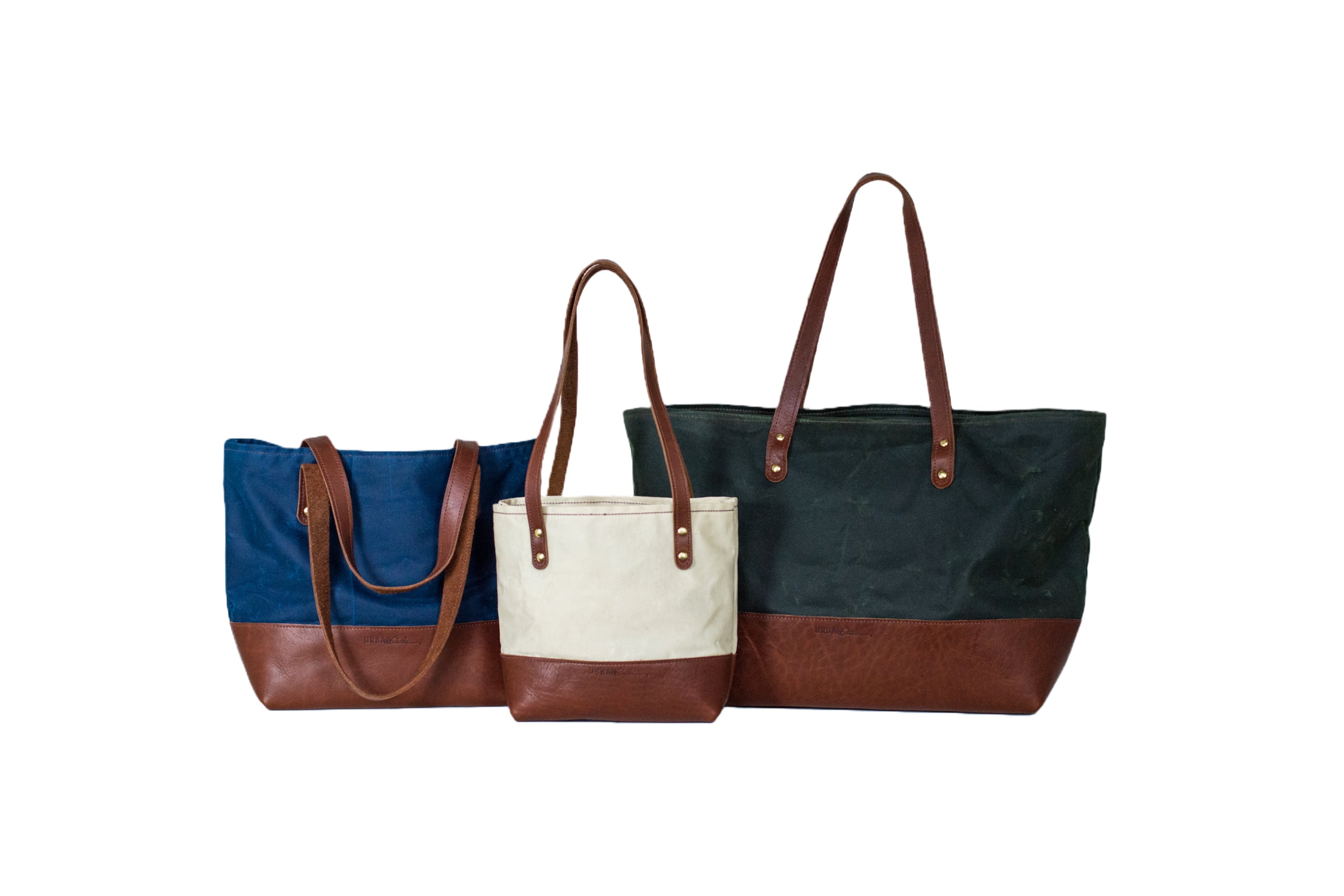 Large Canvas & Leather Tote