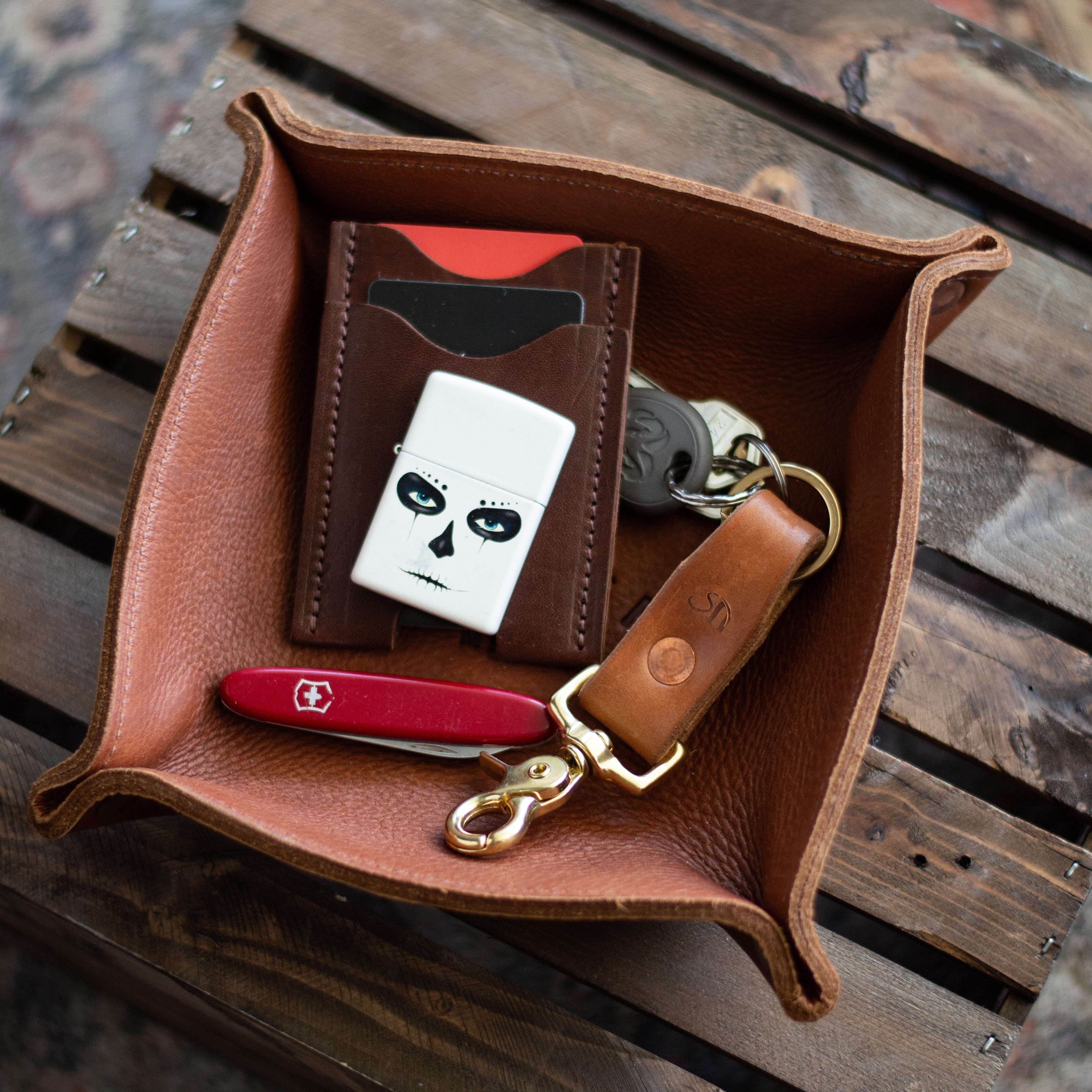 Leather Valet Tray