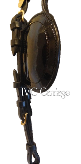 Leather Horse Bridle Blinds with Open Keepers | IVC Carriage