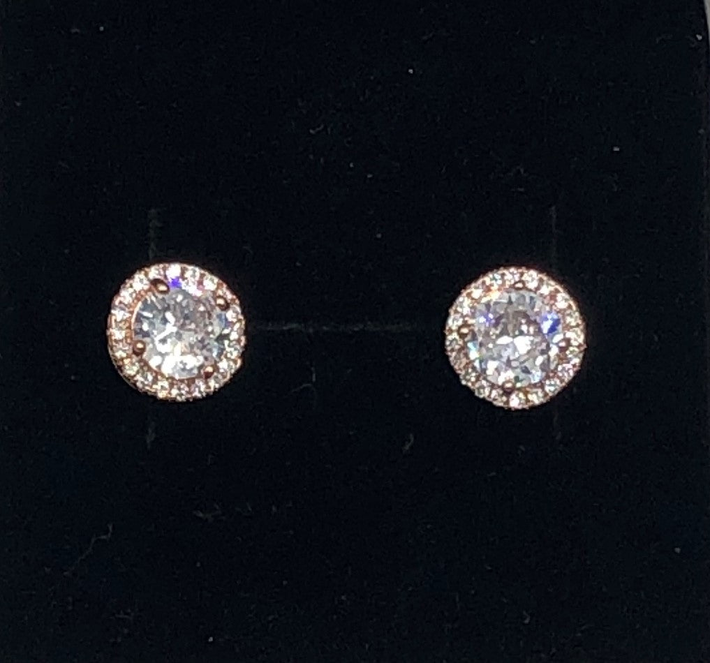 Rose Gold Circle earrings | IVC Carriage