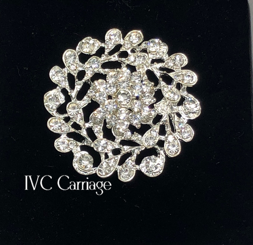Droplets on Petals brooch | IVC Carriage