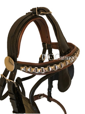 Horse Harness Synthetic Shaped Crown | IVC Carriage