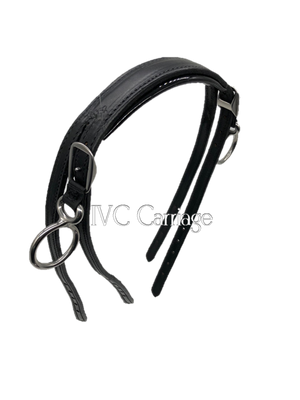 Leather Horse Harness Neck Strap with Adjustable Terrets | IVC Carriage