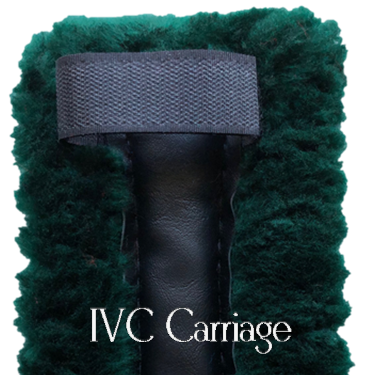 Fleece Horse Harness Breast Collar Pad Forest | IVC Carriage