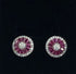 Fushia Pinwheel earrings | IVC Carriage