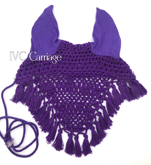 Purple Horse Ear Net Bonnet | IVC Carriage