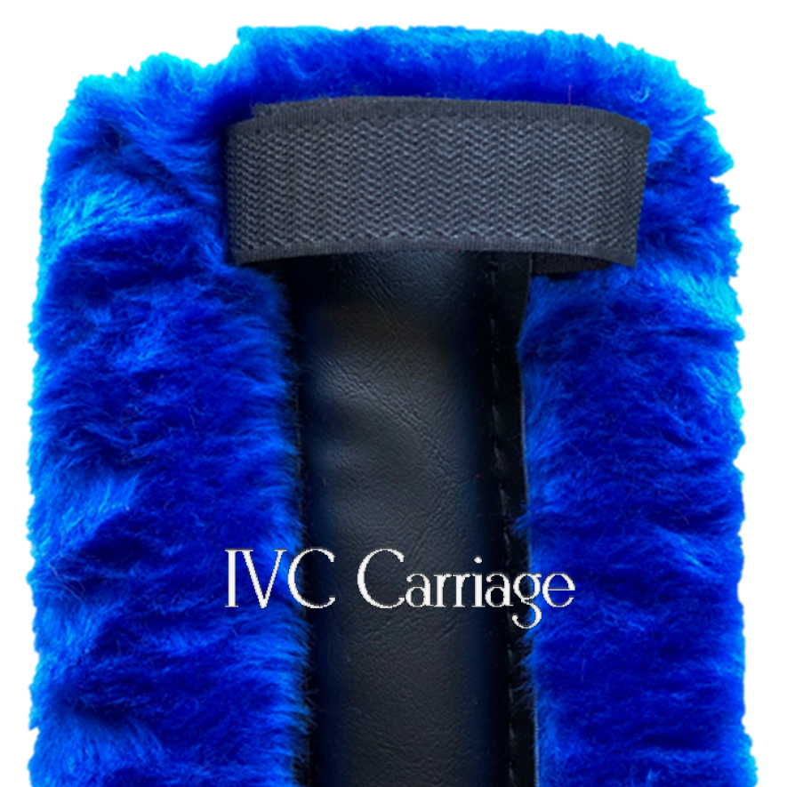Fleece Horse Harness Breast Collar Pad Royal | IVC Carriage