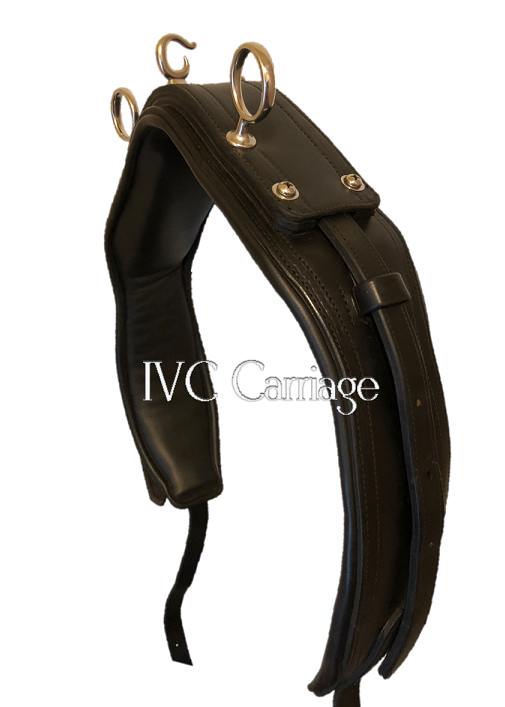 IVC Leather Sliding Backband Saddle - plain leather