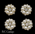 Silver Pearl Rhinestone Show Number Pins | IVC Carriage